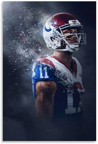 BLIJR Puzzle für 500 Teile American-Football-Spieler Michael Pittman Jr. Star Holz Puzzlespiel Erwachsenen und Kinder puzzle Poster 500 Piece 20.4x15inch(52x38cm) Kein Rahmen