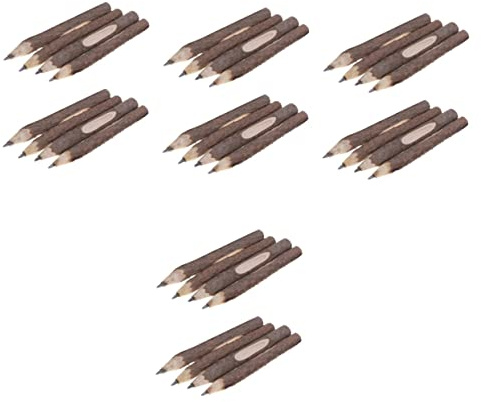 STOBOK 32 Pcs Pencil Rustic Pencil Sketching s Retro Wooden Bulk s for Kids Bark for Sketch Twig Drawing Student Vintage Plant Wooden Pen