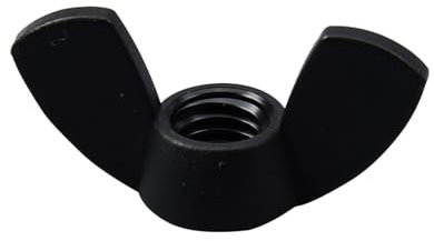 CHATROOM M3 M4 M5 M6 M8 M10 M12 Nylon-Flügelmutter, Schwarze Kunststoffmutter, Kunststoff-Barrenmutter for die Installation von Bolzen und Schrauben (Color : Black 10pcs, Size : M10)
