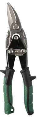 Tijera cortachapa 250 mm, diseño ergonómico, acero endurecido, corta chapa fácilmente, ideal para trabajos de metal y bricolaje.