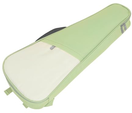 Tenor-Ukulele-Koffer, Ukulele-Koffer mit Verstellbaren Riemen. Leichtes und Stabiles Oxford-Stoffmaterial Guitalele für 23-Zoll-Ukulele oder Kleine Gitarre (GREEN)