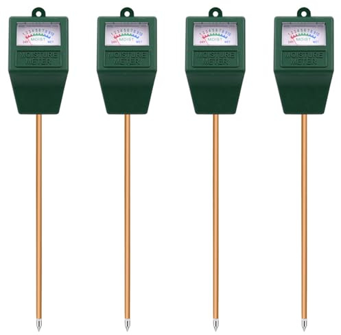 GIWFBQTR 4X Soil Moisture Meter, Plant Water Meter Indoor & Outdoor,Sensor Hygrometer Soil Tester for Potted Plants