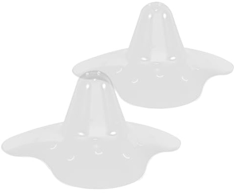 JOINPAYA 2 Pezzi Coppette Protettive Per Seno in Silicone Trasparente Riutilizzabili Per Neomamme Raccoglitore Di Latte Per Allattamento Al Seno Con Protezione e Ventilazione