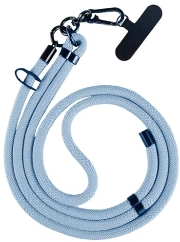 Soporte para teléfono – Correa antirrobo para el cuello cruzado | Soporte de nailon para teléfono | Correa de muñeca multifuncional para la mayoría de teléfonos inteligentes, accesorios de