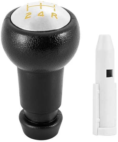 JNNJ Manual Gear Shift Knob Stick Head Shifter Lever Stick, Palanca De Cambios Manual, Adaptador Universal Pomo Cambio Engranaje Plástico, Palanca Cambios Velocidades Para Coche Transmission(Amarillo)