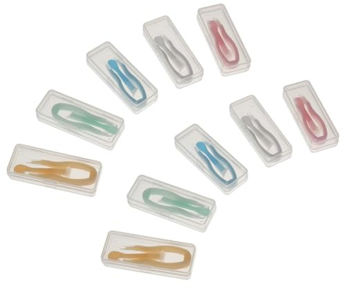 KOCKSHION 10 juegos Aplicadores y Removedores con Ventosa y Pinzas para Uso Cosmético y Inserción Extracción de Lentes