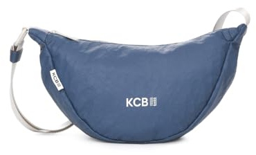 KCB Borsa a tracolla a mezzaluna laterale, leggera, comoda e funzionale, tasche con cerniera per una maggiore sicurezza, stile versatile e moderno, manici regolabili, 100% vegano