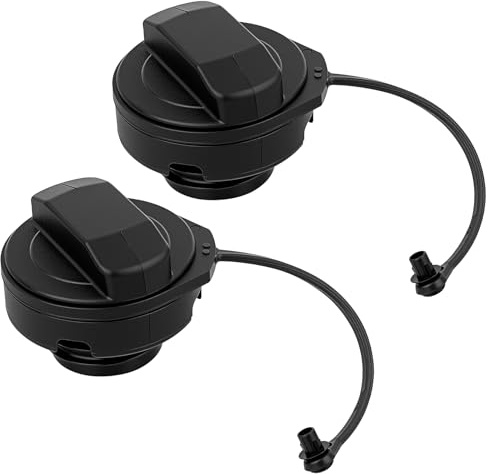 Zhujiehigh 2 Stück Universal Tankdeckel mit Halteband | Universal Treibstoffdeckel mit Halteband, Ersatz 1J0201550A 1H0201553B, passend für viele Fahrzeugmodelle.