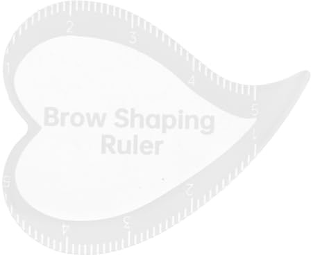 WRITWAA Snabb Hjärtformad Ögonbrynsmall i PVC Återanvändbar Stencil för Formning Makeupguide för Professionell och Enkel Ögonbrynsritning Passar och Resor