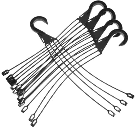 Angoily 5 Ganchos de Plástico para Colgar Macetas y Cestas, Colgador Práctico y Resistente Buena Capacidad de Carga para Oficinas y Dormitorios