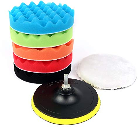 various Esponja Pulir para Coche, Almohadillas de Pulido-100 mm/4 Inch