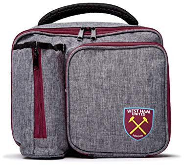 FOCO Official West Ham United FC Football Lunch Bag with Bottle Holder