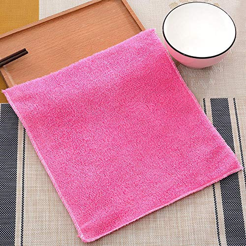 Serviette de nettoyage en fibre de bambou anti-adhésive pour la fête des mères