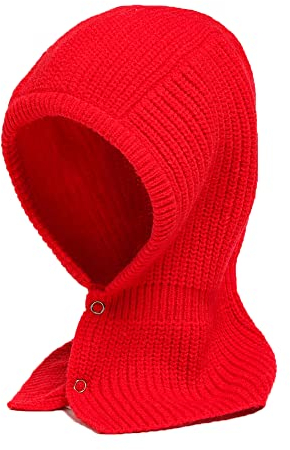 Elegantiskas Balaclava Strickpullover Mütze Winter Warmer Kapuzenschal Beanie Mütze für Damen Herren