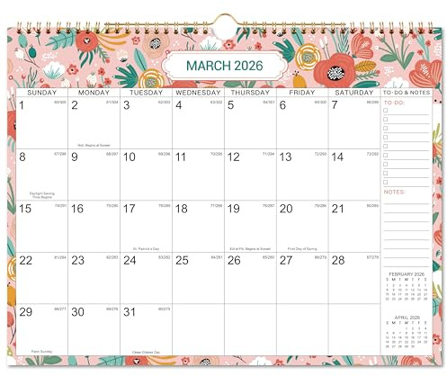 Calendar 2026-2027, 18 Months Wall Calendar from July 2026 to December 2027, 14.8 x 11.4 with Julian Date, 2026 Calendar with Thick Paper