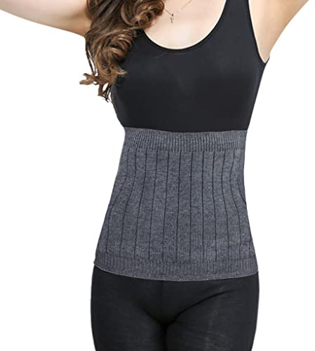 PURFUN Adults Elders Thermal Cashmere Waist Warmer Belt Rheumatic Back Pain Brace Support Winter Warm Kidney Binder Waistband Stomach Abdominal Back Warmer Wrap Protector Band