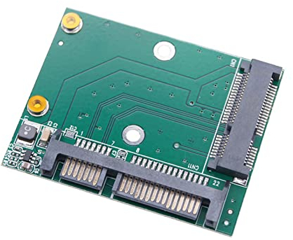 WANGCL MSATA to SATA Converter MSATA to SATA3 SSD Adapter 3.5A Support for High Power SSD Cards