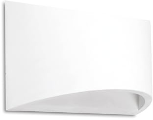 Integral LED Galatsi Indoor Decorative Plaster Up & Down Wall Light | Paintable | Ideal for Bedroom, Living Room, Hallway, Office | Requires 1 x G9 LED Bulb (Sold Separately)