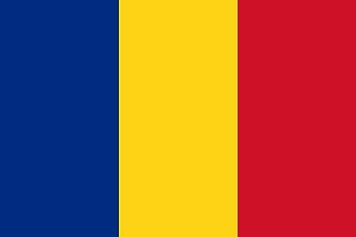 Bandera - 90 x 150 cm / 150 cm 90 cm - de poliéster con ojales dorados - Duradera y resistente a la intemperie (Rumania)