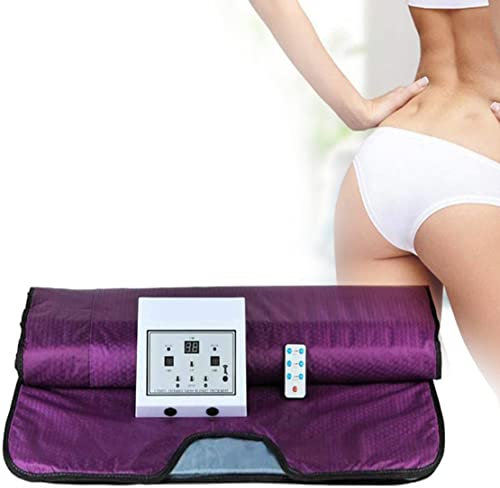 CYMYYDS Manta de Sauna de Infrarrojos, Digital Infrarrojo Lejano (FIR) Sauna de Calor Manta, Manta de SPA de Calor para Salones de Belleza en el Hogar, Belleza antienvejecimiento,Purple