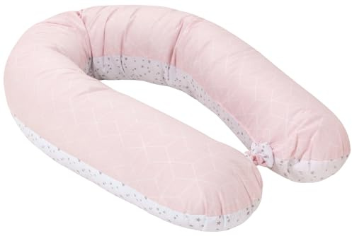 Bellochi | Oreiller de Grossesse en Forme de V | Extra Long 170cm | Largeur 15cm | Circonférence 45cm | Totsy Baby Oreiller pour dormeur latéral | Coton | Aurora