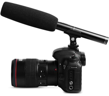 Microphone Professionnel à Fusil de Chasse, en Métal ABS, Filaire, pour Entretien, Câble XLR, Pare-Brise, Caméscope Vidéo, Caméras DSLR DV