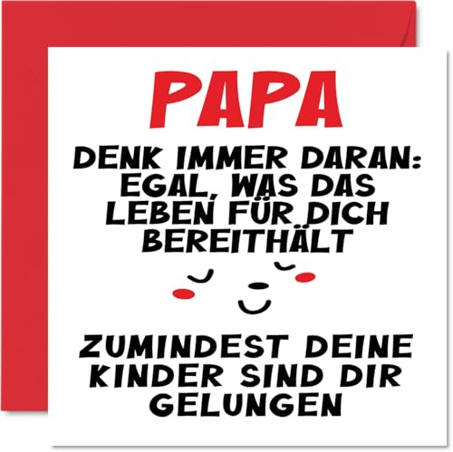 Stuff4 Geburtstagskarten Lustig für Papa, Deine Kinder Sind Dir Gelungen | Lustiger Alles Gute Zum Geburtstag Karte von Sohn Tochter 145mm Unhöfliche Scherzen Glückwunschkarten