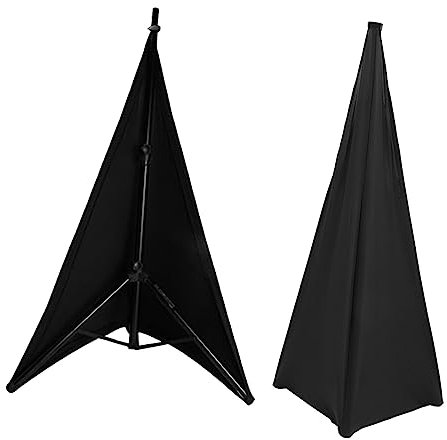 JOINPAYA 2piezas Soporte De Altavoz De Poliéster Negro Para Gestión De Cables Resistente y Lavable Máquina