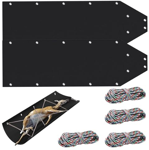 Trineo de Transporte de leña, Trineo de Juego Resistente, Trineo de Arrastre de Ciervos, Trineo Multiusos para Transportar Suministros de en Hielo, Madera de Fuego, Caza de Patos, Equipo de