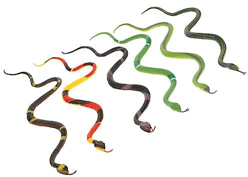 6pcs Snake Model Fidget Gadget Kit Pet Snakes Pool Animals Scary Fake Prank Prop Prank Haunted House Colorful Abs