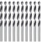 Brocas de Madera, 4mm 10 Pcs Professional Brad Point Brocas Helicoidales, para Madera Suave, Dura, Chapa y Laminada, Plástico, Goma, Bricolaje - Fabricada en Acero al Carbono