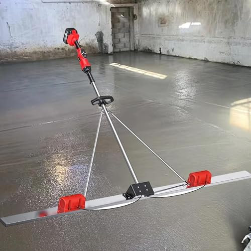 Kit Vibrante Per Massetto In Calcestruzzo Elettrico Cordless, Massetto Alimentato A Batteria, Strumento Vibrante Per Finitura In Cemento Elettrico Per Massetto In Calcestruzzo,1.5m