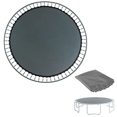Trampoline spring, Trampoline accessories,Trampoline Replacement Jumping Mat, Resistant High Elastic Rechange Bounce Mat with Metal V-Hooks for Outdoor Round Frame Trampoline
