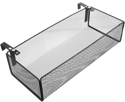 ibasenice Fioriera in Ferro Sospesa per Balcone Porta Vasi Supporto in Metallo Resistente Portavasi Rete per Piante da Giardino Design Funzionale