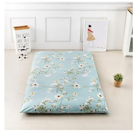 Coprimaterasso giapponese morbido con cerniera, per letto matrimoniale, king size, antipolvere e lavabile in lavatrice, 180 x 220 cm, massimo comfort