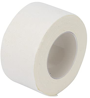 ZJchao Nastro Adesivo in Cotone, Nastro Adesivo a Fissaggio del Catetere Morbido Lunghezza 16,4 Piedi per Condimento Pesante (Bianco 2,5 cm*5m (1 volume))