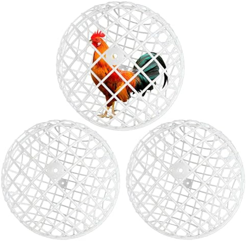 Lesunbak Gabbia per palline di pollo per esterni, gabbia per criceti e pollame, forniture per la cura del pollame per il roaming al pascolo per mantenere esercizi di pascolo e verdure