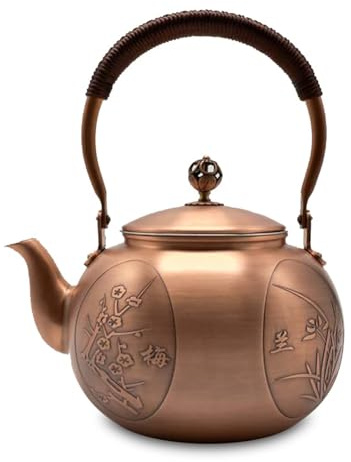 Kettle Whistling Tea Kettle, Retro Kettle, Chinese Teapot for Gas, Electric Stoves, Tea Pot with Engraving, for Home Kitchen Hotel