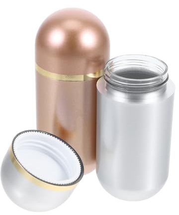 Pastillero Pequeño de 10ml Plástico, 2 Piezas para Viaje | Mini Frascos para Pastillas y Polvos, Uso en Casa y Desplazamientos, Diseño Ligero