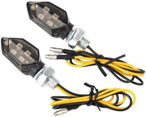 Genérico Indicadores de motocicleta Luces de señalización LED de 12 V para motocicleta, luz de freno delantera y trasera, intermitente, accesorios universales para motocicleta