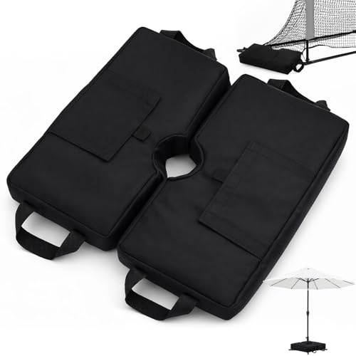 2 Sacos de Arena de Peso Bestcool 70lbs (32kg) - Base de Anclaje para Porterías de Fútbol, Canastas de Baloncesto, Redes de Golf/Hockey y Sombrillas (Sin Arena Incluida)