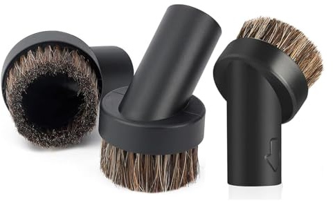 3 Pcs 32mm Universal Replacement Round Horse Hair Dusting Brush Head Accessories Tool, Brush, Brush Head, Brushes for Attachments