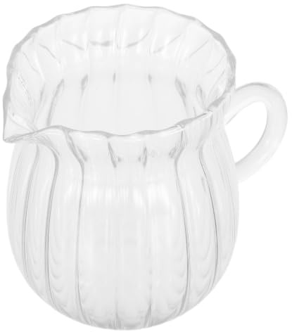 Jarra de Café de Vidrio 370ml, Pequeña Jarra de Leche