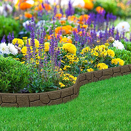 EZ Border Stone Garden Edging in Earth (Pack of 2)