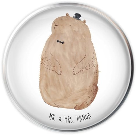 Mr. & Mrs. Panda Waschbecken Stöpsel Murmeltier - Geschenk, Abfluss, Lustige Sprüche, Ablaufgarnitur, Stopfen, Knigge, Fröhlichkeit, Respekt, Freundlichkeit, Anstand