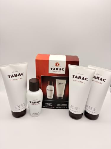 Tabac Original Geschenkset 100 ml Aftershave + 3 x 200 ml Duschgel
