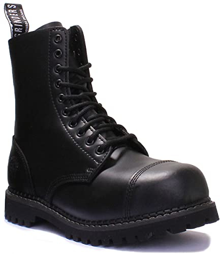 Grinders Stag CS läder unisex stövlar, svart, 37 EU