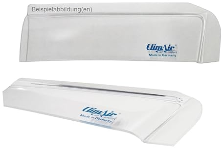 ClimAir Windabweiser vorne (mit ABE) 03-3277, Farbausführung: glasklar - Set mit Parkscheibe - Kompatibel für VW Bus T6 7HC