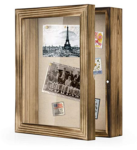 Love-KANKEI 3D bildram 20 x 25 cm Shadow Box Frame med 4 stift familj eller vänner