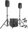 MAX MX700 Système Triphonique Actif 2.1, Puissance 750W, Subwoofer 12” et 2X Enceintes 8”, Entrées Micro et Ligne RCA ou Jack 6,35mm, Idéal pour Les Soirées et Évènements